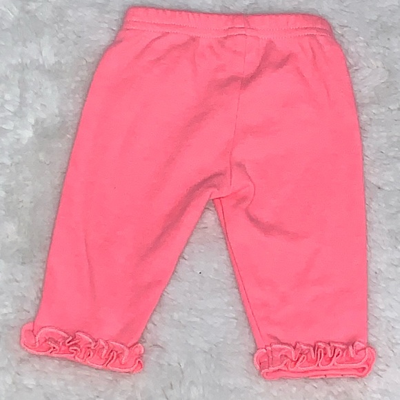 CUTE BRIGHT PINK RUFFLE LEGGINGS BY CHILD OF MINE - Picture 3 of 3